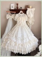 Mademoiselle Pearl Beloved Lily Of The Valley 3.0 Bridal OP with Short Tail Veil(Reservation/4 Colours/Full Payment Without Shipping)